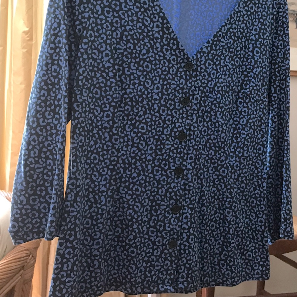 Boden 3/4 sleeve cotton/modal button down top - 8